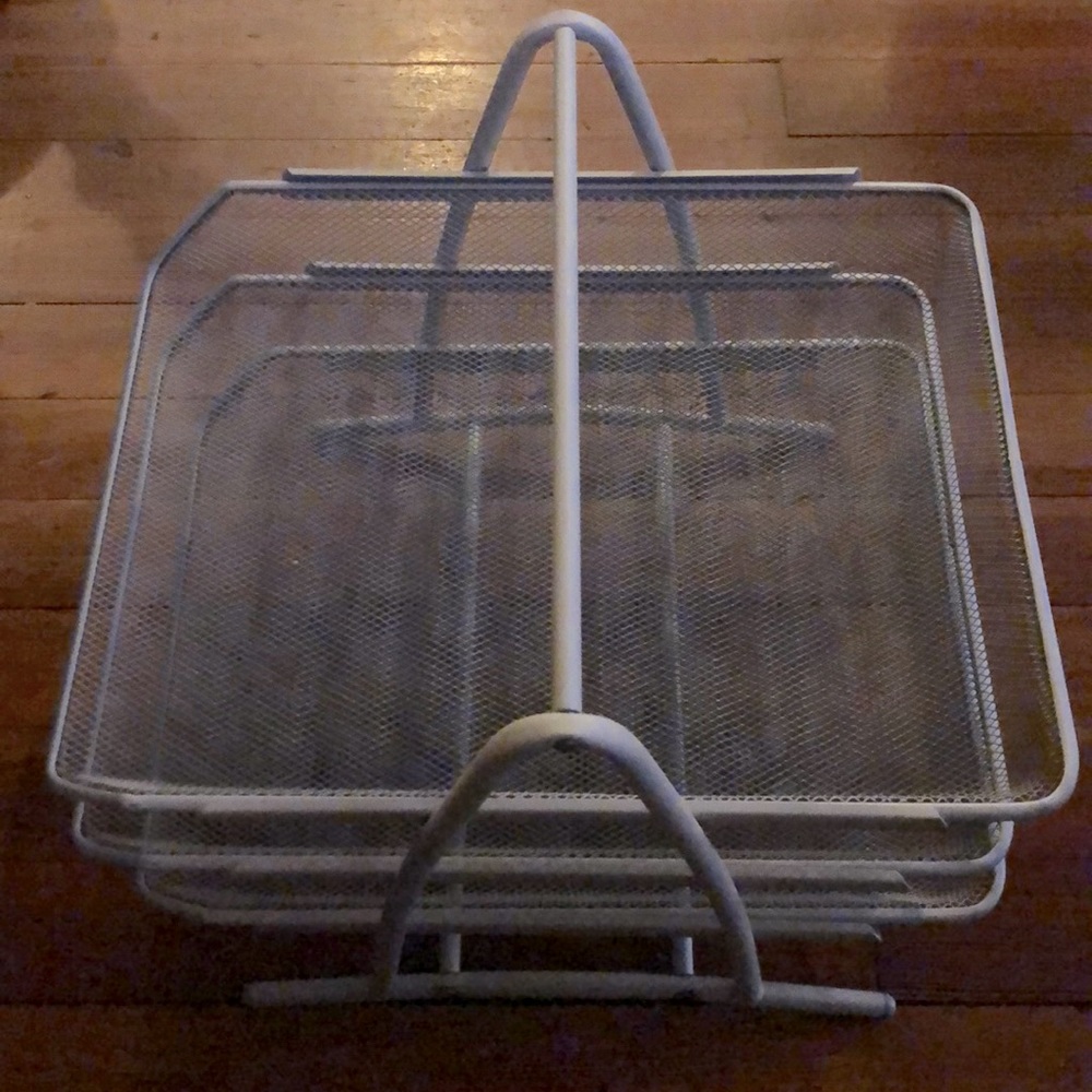 IKEA 3-Tier Gray Letter Tray